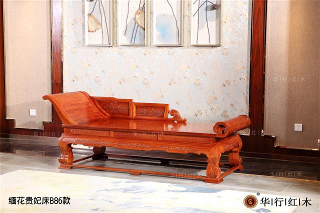 缅花贵妃床B86款