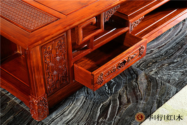 华行红木 新中式家具 巴花家具